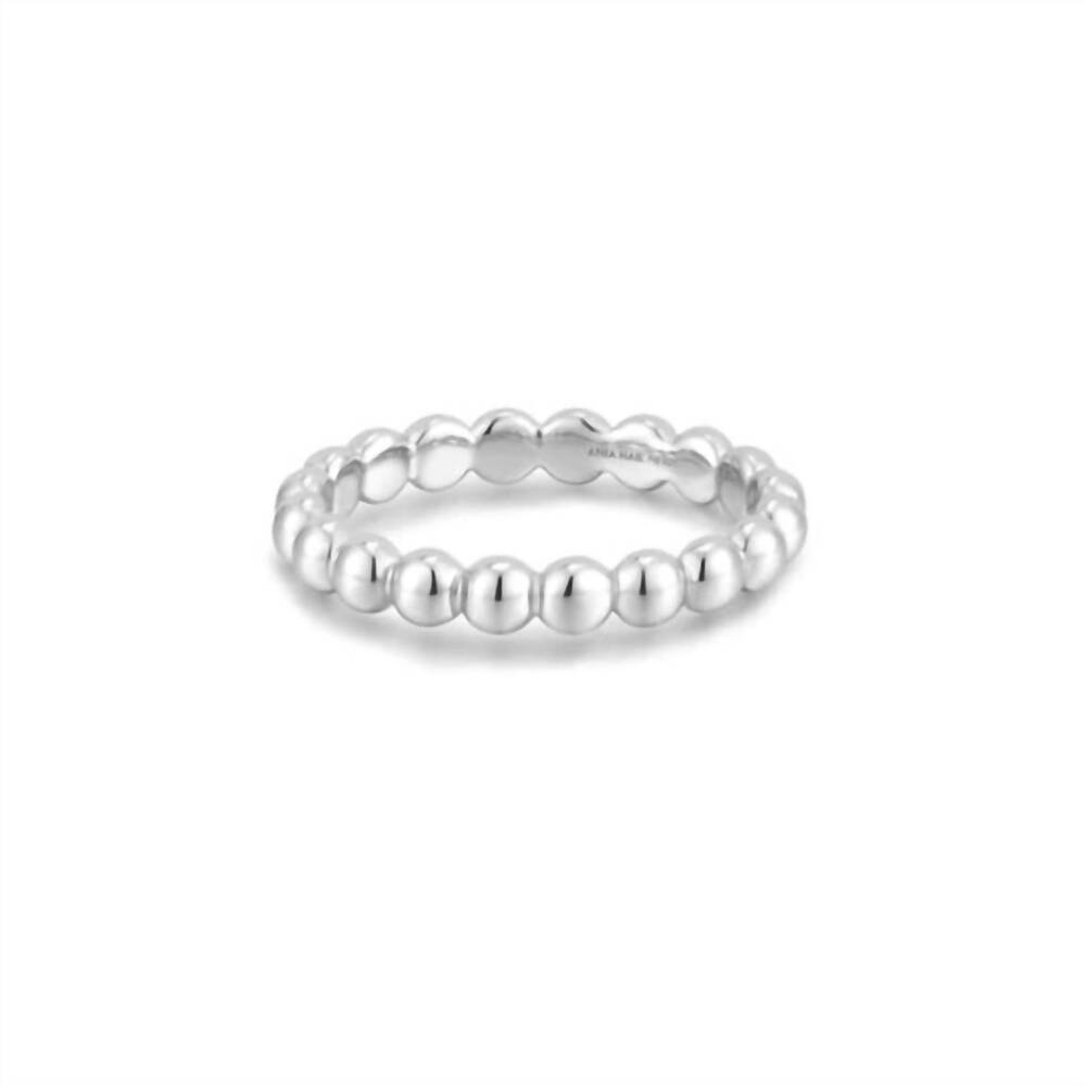 NEW ANIA HAIE women's round dome bands ring in silver